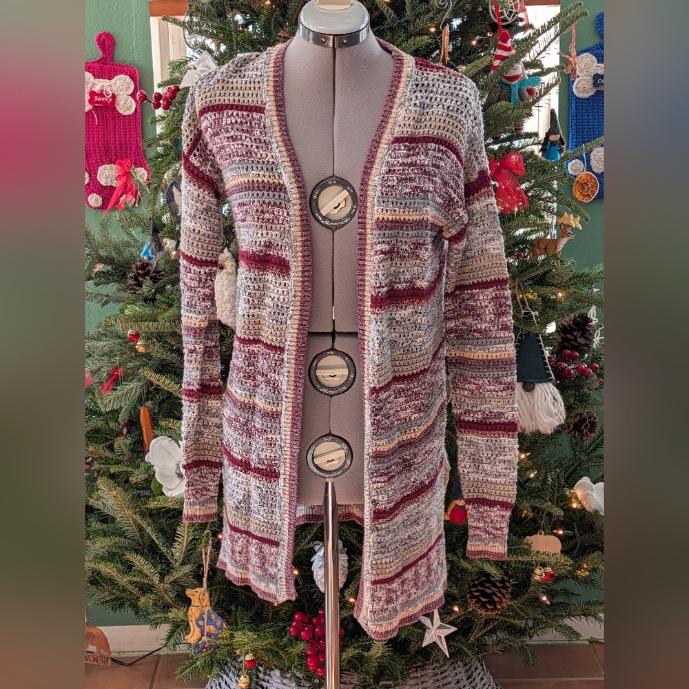 Knox Rose Multicolor Striped Cardigan
